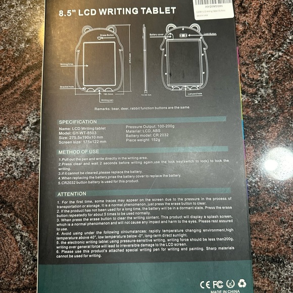 New in box LCD Writing tablet - Picture 4 of 5
